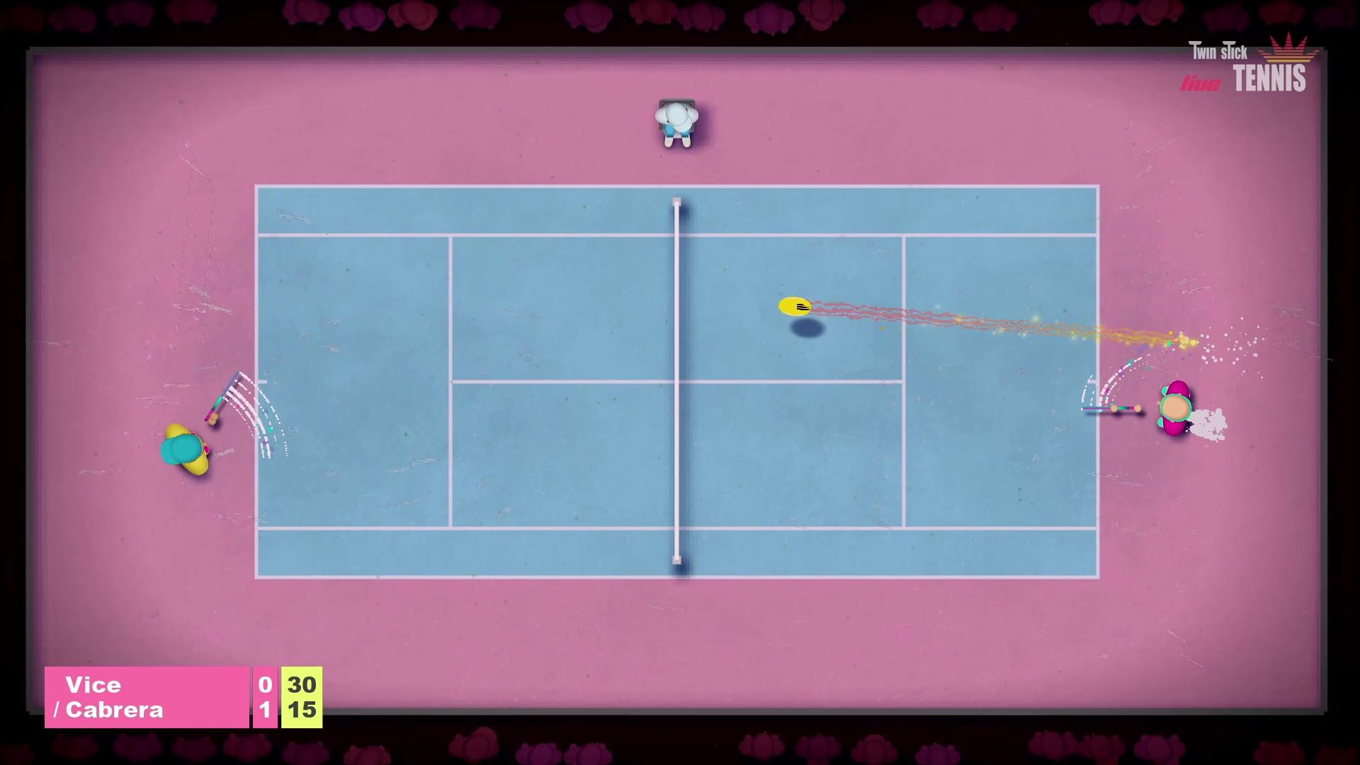 twin stick tennis winner screenshot