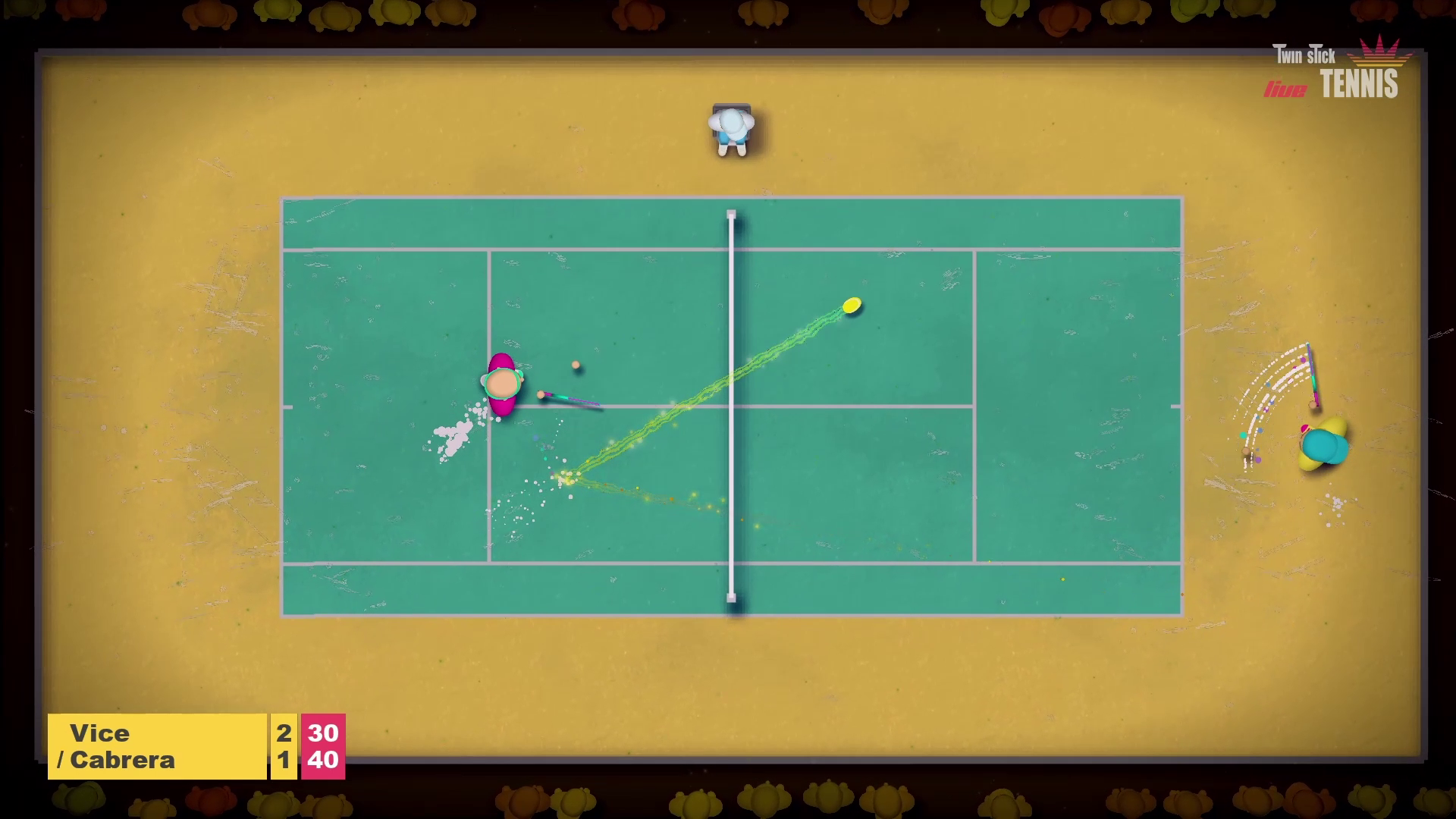 twin stick tennis voley winner screenshot